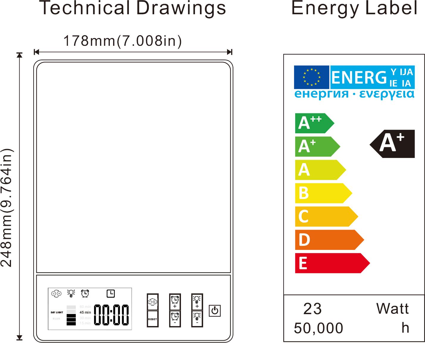 KAPATA new arrival 23W led happy light,led theray light,led sad light CE/ROHS  8