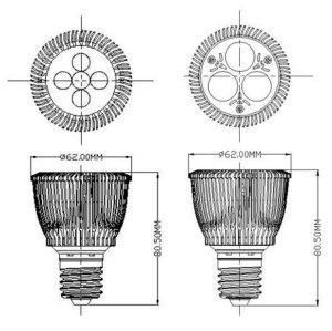 E27 PAR20 5*2W high power led par lamp 3