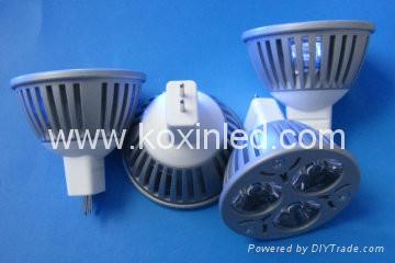 High power led spotlight MR16 3x1W 4