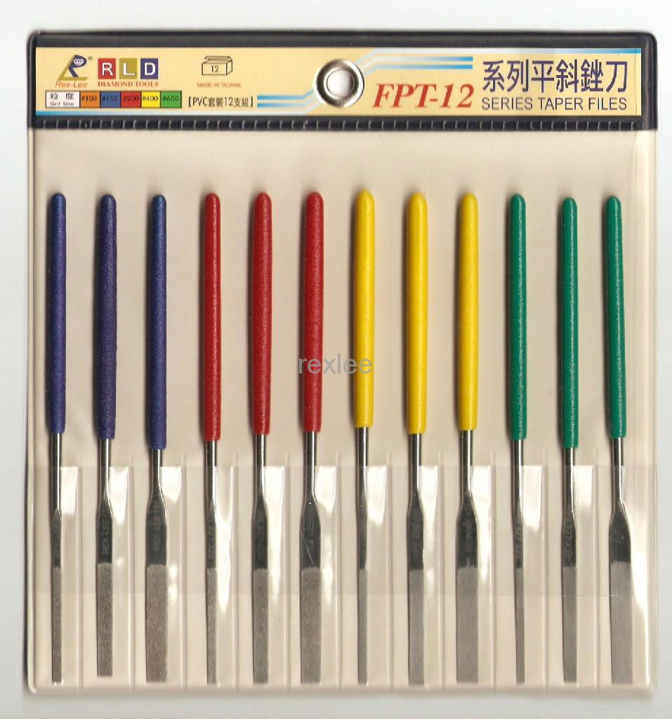 臺灣瑞利TPF-10鑽石平斜銼刀10支組(製造商) 3