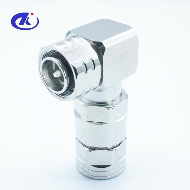 4.3/10 Male Right Angle Connector for 1/2"Feeder cable(screw type) 4
