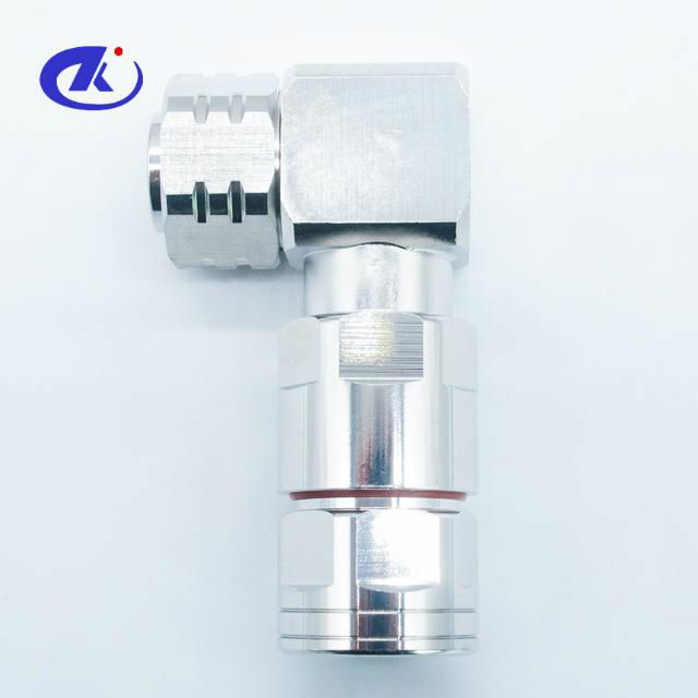 4.3/10 Male Right Angle Connector for 1/2"Feeder cable(screw type) 3