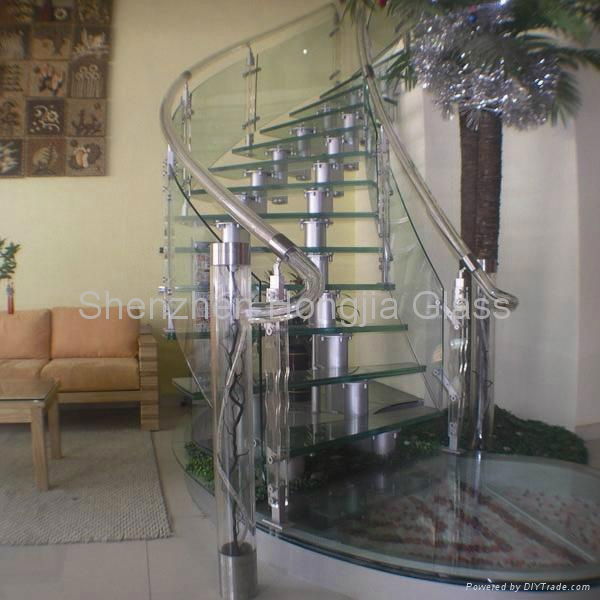 Spiral stair glass 5