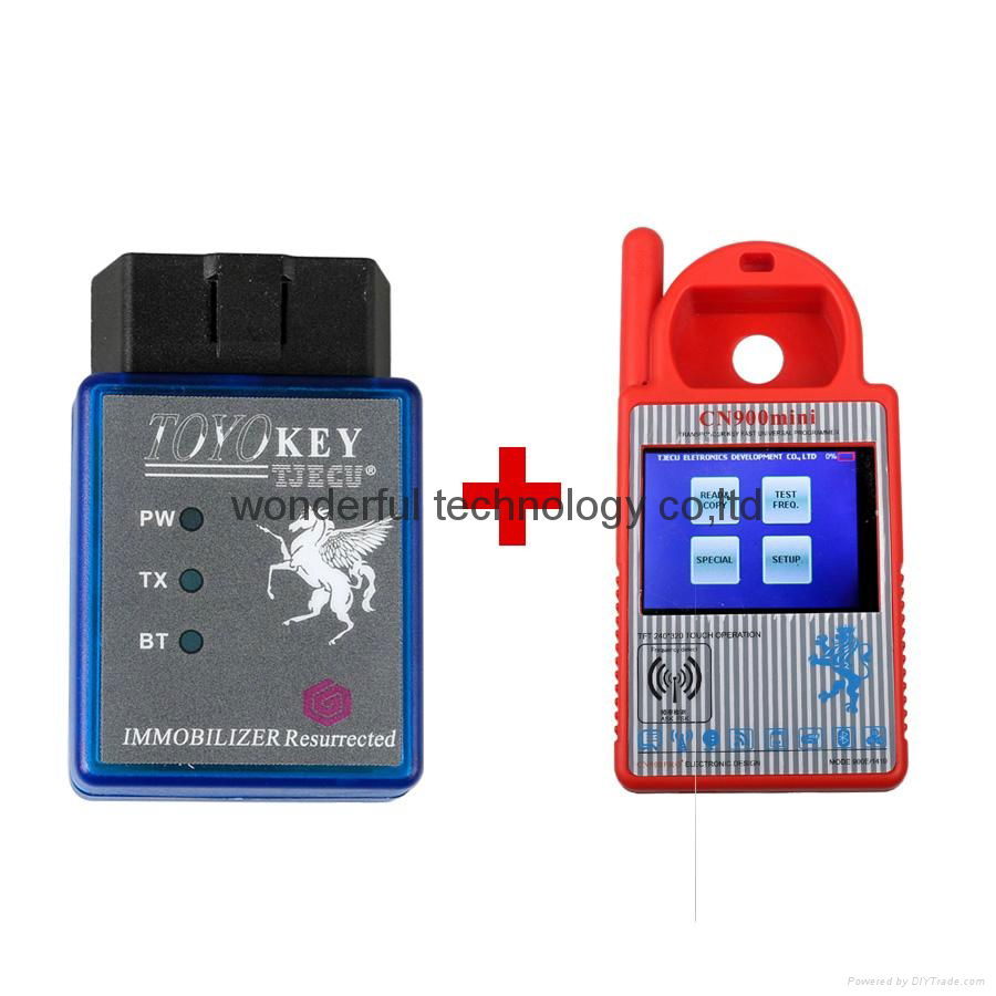 Mini CN900 Transponder Key Programmer Plus TOYO Key OBD II Key Pro for 4C 46 4D 