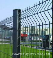 2.03mx2.5mx50x200mm hot dip curvy welded panel fences 3