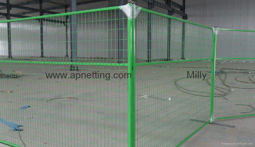 factory 6x9.5ft Canada PVC Coated Temporary Construction panel Fence 