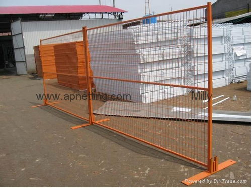 factory 6x9.5ft Canada PVC Coated Temporary Construction panel Fence  3