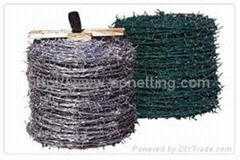 Discount 12x12-14 16 hot dip PVC coated twisted safety barbed wire fence factory