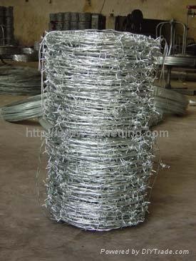 Discount 12x12-14 16 hot dip PVC coated twisted safety barbed wire fence factory 4
