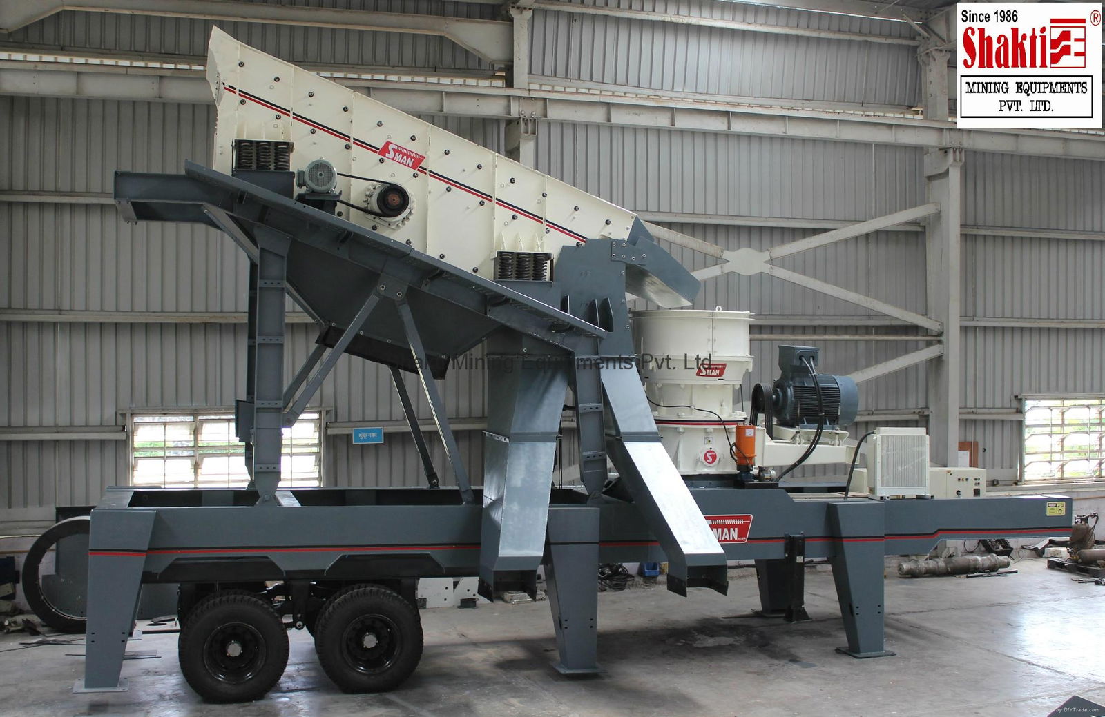 Wheel mounted Mobile Screening Plants 3