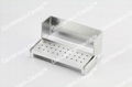 6PCS 30 Holes Dental Burs Holder Block ALUMINIUM Autoclave Disinfection Boxes  12