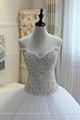 Heavy Beading Sexy Big Ball Gown Wedding Dress With Long Train G209 3