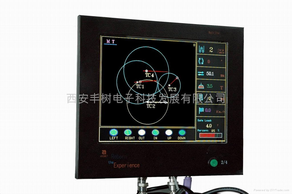 Tower crane anti-collision and torque control system