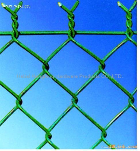 PVC coated chain link fence (diamond wire mesh) 3