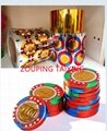 golden aluminium foil for chocolate coins wrapping 