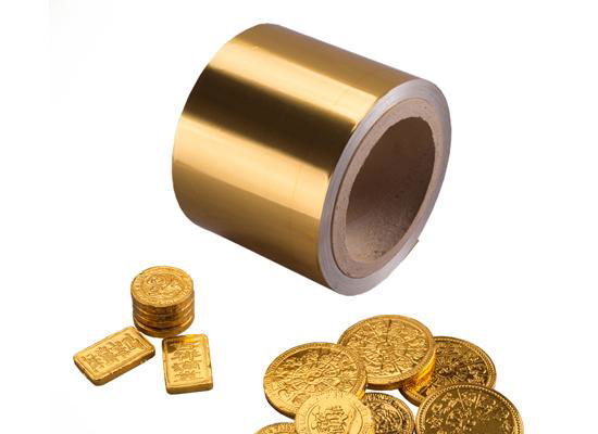 golden aluminium foil for chocolate coins wrapping  4