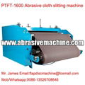 Abrasive cloth slitting machine