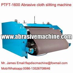 Abrasive cloth slitting machine