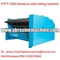 Abrasive cloth slitting machine