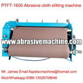 Abrasive cloth slitting machine 5