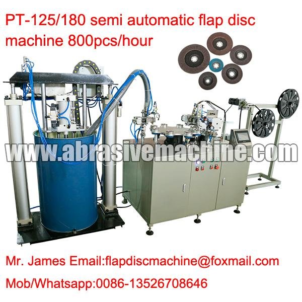 Semi automatic flap disc machine 2