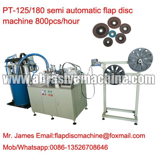Semi automatic flap disc machine 3
