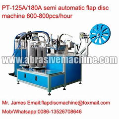 Full automatic flap disc machine