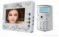 7 inch  color handfree villa Video door phone with ID card  1