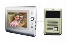 7 inch video door phone for villa color video intercom system