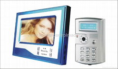 7 inch color monitor handfree video door phone unlock by ID card or password