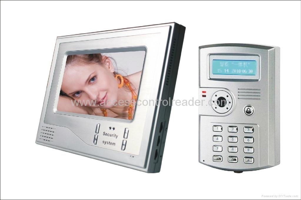 7 inch color video door phone intercom system 
