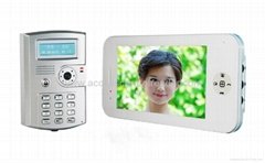7 inch video door phone for villa unlock support attendance function