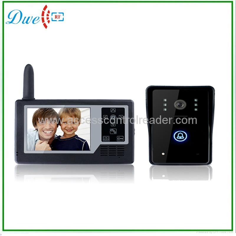 3.5 inch wireless touch screen video door phone  intercom system