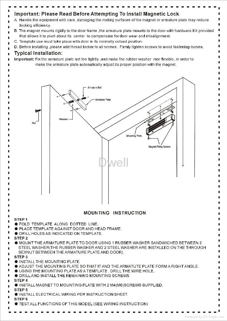 Single door 750KG 1500lbs Magnetic Lock 3