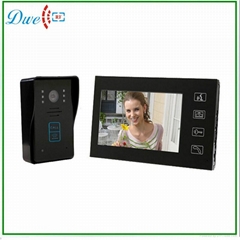 7 inch wired video door phone with id card function intercom system