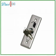 Stainless steel key switch push button with no nc