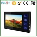 7 inch wired video door phone supports id keypad and remote control 