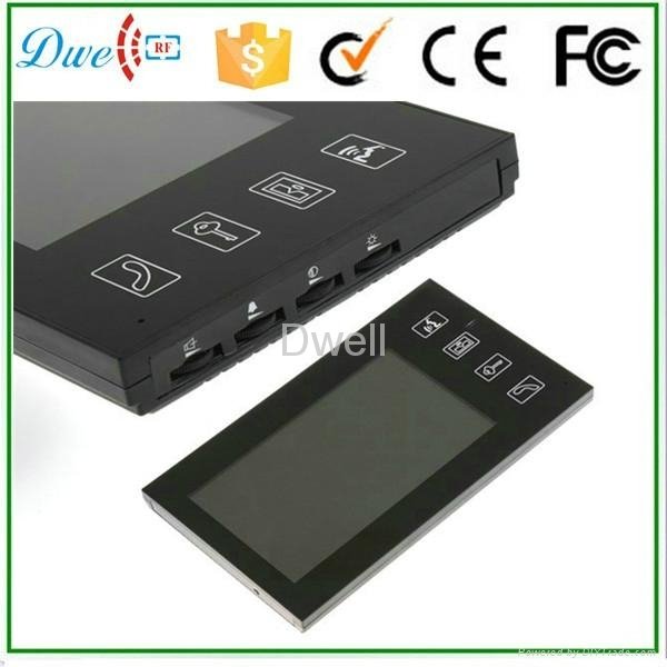 7 inch wired video door phone supports id keypad and remote control  4
