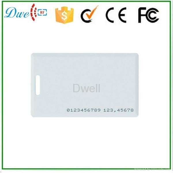 125khz 1.8MM thick clamshell  access control card  3