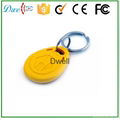 125khz EM ID or 13.56mhz F08 S50 S70 ABS keyfob  for access control system  10