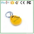 125khz EM ID or 13.56mhz F08 S50 S70 ABS keyfob  for access control system 