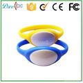 silicone rfid wristband tag  id token mixed color 