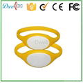 silicone rfid wristband tag  id token mixed color 