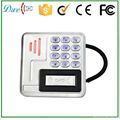 9 to 24V Metal  keypad access control rfid reader waterproof IP68