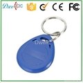 125khz EM ID or 13.56mhz F08 S50 S70 ABS keyfob  for access control system  4