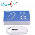 Portable Handheld rf control card readers 134.2khz rfid fdx-b animal chip reader