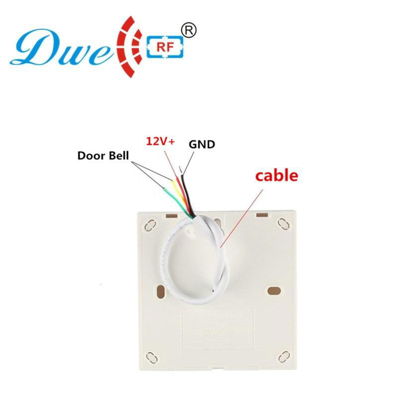 12V door chime access control wired dingdong doorbell button no battery 5