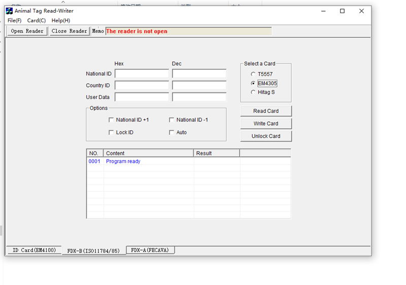 134.2khz EM4305 iso11784 11785 fdx-b usb reader and writer 2