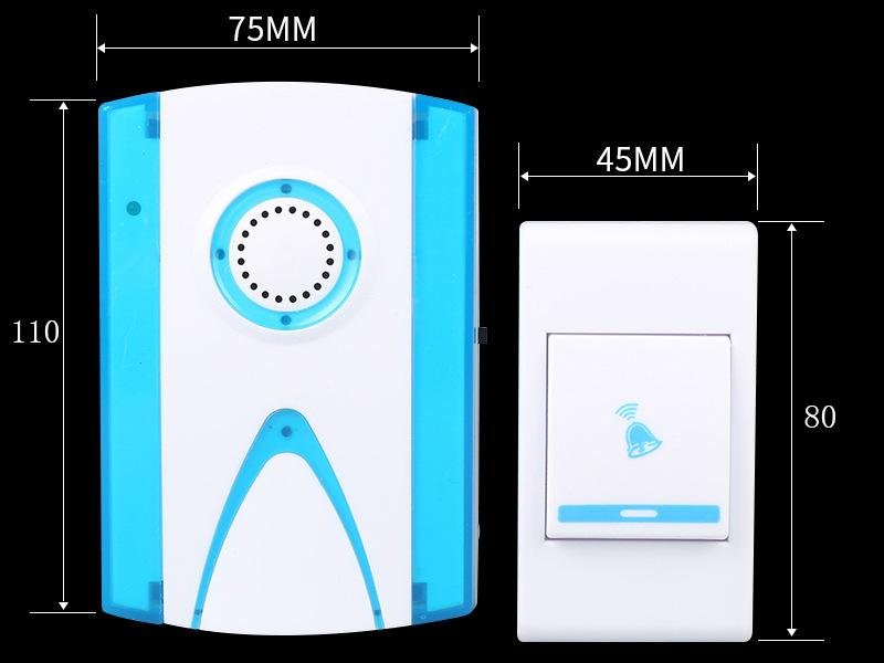 315mhz wireless remote door bell chime for home  2