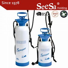 5L/8L Garden Hand Manual Power Backpack Pressure Pump Sprayer 